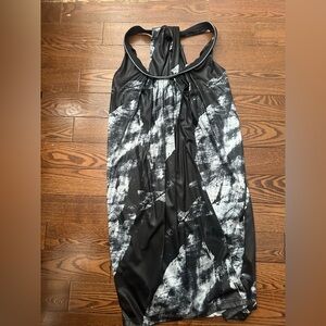 Black and White Patterned Dress